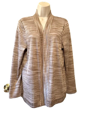 Suéter para mujer Jones New York Collection talla XL tono dorado frente abierto Foto 1 de 4