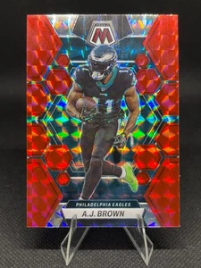 2023 Panini Mosaic AJ Brown Red & Green Mosaic Prizm #193 Eagles - Bild 1 von 2