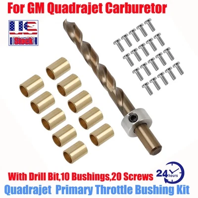 For Quadrajet Primary Throttle Shaft Repair Kit With10 bushings and 20 screws - Image 1 of 4