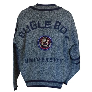Maglione cardigan oversize vintage Bugle Boy University, piccolo, anni 80, Grandpacore - Foto 1 di 5