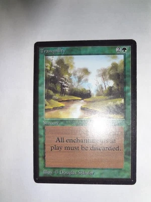 MTG MAGIC THE GATHERING CARD ORIGINAL BETA GREEN TRANQUILITY SORCERY x1 - Image 1 of 4