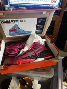 NIKE HYPERDUNK 2014 PINK GRÖSSE 12" BRUSTKREBSBEWUSSTSEIN NEU MIT KARTON ANSEHEN S/O - Bild 1 von 11