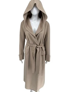 Abrigo envolvente con capucha S Max Mara camel - talla 10 (IT 42) - Imagen 1 de 14