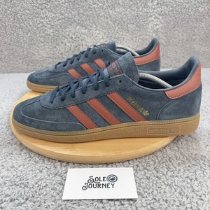 Scarpe Adidas Handball Sonder da uomo taglia 12 blu gomma JH5436 pelle scamosciata retrò - Foto 1 di 13