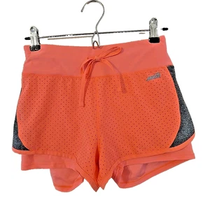 AVIA Shorts Damen mittel orange Stretch Activewear sportlich Kordelzug Taille belüftet - Bild 1 von 10