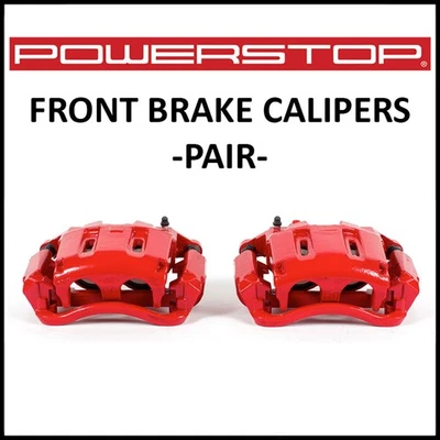 Pinzas de freno delanteras PowerStop Performance con soportes para Ford F350 05-12 doble Foto 1 de 2
