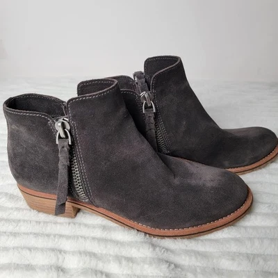 Dolce Vita Botines de Gamuza Talla 8.5 Cremallera Lateral Tacón Bajo Botines Boho Western Foto 1 de 4