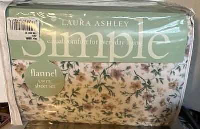 Juego de sábanas dobles de franela Laura Ashley patrón Julia K-1321 100 % algodón Foto 1 de 4