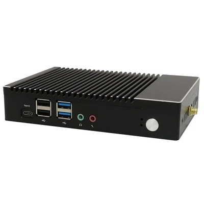 Skynew Fanless Mini PC Almost Silent Low Power AMD A6-1450 / DDR3 4GB / SSD 64GB - Image 1 of 4