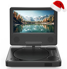 Reproductor DVD portátil 9.5” con pantalla giratoria y batería recargable, Nuevo