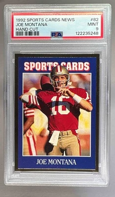 122235248 Joe Montana 1992 спортивные карточки новости ручная огранка No82 PSA 9 - Изображение 1 из 3
