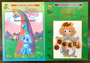 Vintage Precious Moments Malbuch 2 Stück golden 1994-95 unbenutzt Simon Lamb - Bild 1 von 8