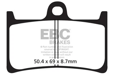 Plaquettes de frein Sfac en carbone pour scooter Ebc Yamaha Xp 500 Sfac252 - Photo 1/2