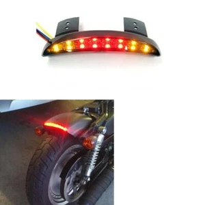 Luz trasera de freno LED 12V humo motocicleta matrícula para chopper café racer - Imagen 1 de 12