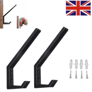 2X Motorcycle Helmet Rack Holder Hat Display Stand Wall Mount Hook Bracket - Picture 1 of 4