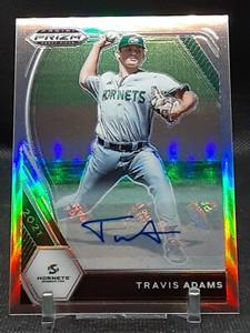 TRAVIS ADAMS 2021 PRIZM DRAFT SILVER PRIZM AUTO TWINS