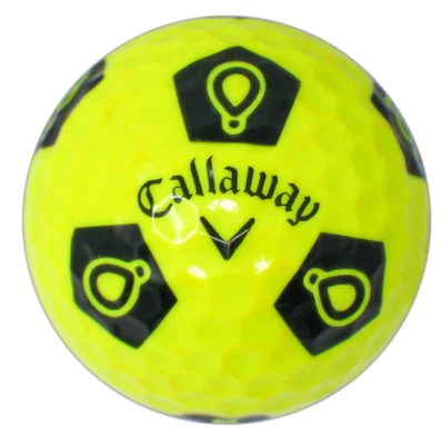 12 pelotas de golf usadas Callaway cromadas suaves Truvis amarillo/negro calidad AAA Foto 1 de 4
