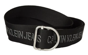 CK CALVIN KLEIN JEANS Herren Gürtel 4 cm hoch Stoff mit wiederholtem Schriftzug auf  - Bild 1 von 3