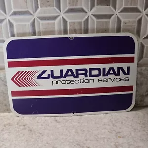 Protected by GUARDIAN Alarm System Metal Sign - 11" x 7" -SEE PIC - Picture 1 of 7