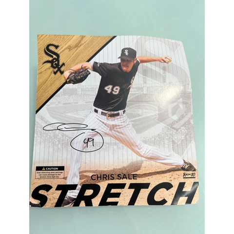 White Sox Chris Sale Stretch SGA Action Figure Stretch Autographed Signed Cover