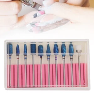 10Pcs Nail Drill Bits High Wear Resistance Manicure Tool Kit For Home Use - Picture 1 of 14