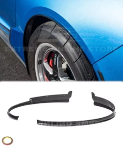 Pair CARBON FLASH METALLIC Rear Fender Flares For 14-19 Corvette C7 Base Quarter - Picture 1 of 20