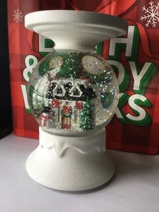 Bath & Body Works Globo de Agua Casa de Vacaciones 3 Mechas PEDESTAL Candelabro NUEVO - Imagen 1 de 3