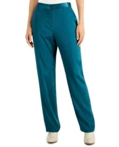 MSRP $85 Alfani Petite Jacquard Straight-Leg Pants Size 2 P - Picture 1 of 1
