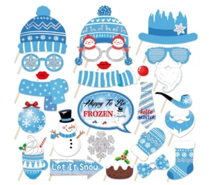 Snowman Photo Booth Props, Winter Wonderland (25ct) - Picture 1 of 1