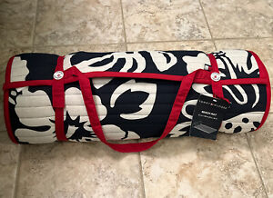 New With Tags Tommy Hilfiger Quilted Beach Roll Up Mat Detachable Pillow