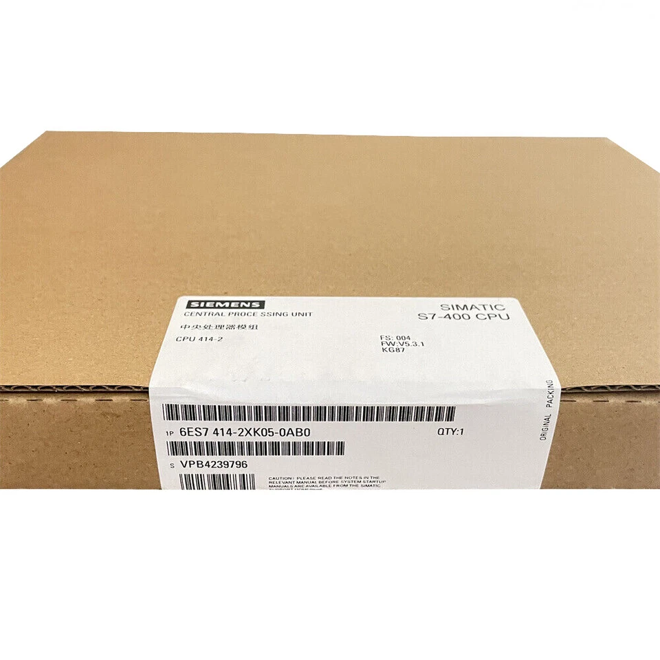 New Siemens 6ES7414-2XK05-0AB0 6ES7 414-2XK05-0AB0 SIMATIC S7-400 CPU - Image 1 of 1