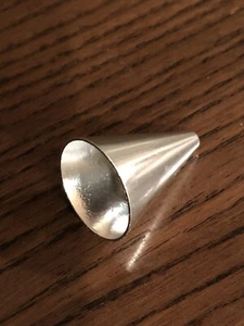 A 3/4” diameter Silver Tone Metal Funnel To Transfer Perfume/liquid To Bottle. - Picture 1 of 5