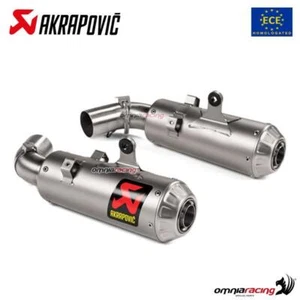 Terminali scarico Akrapovic omologati titanio Ducati Hypermotard 950 2019-2024 - Foto 1 di 8