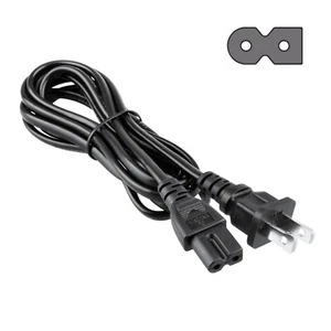 Cable de cable de alimentación de CA de 6 ft para máquina de coser Bernina Virtuosa 150 153QE 2 clavijas - Imagen 1 de 4