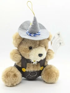 Oso de peluche alemán vintage Yodels Gerhardshofen Lederhausen - Imagen 1 de 5