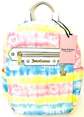 Mochila Juicy Couture Tie Dye Logo Tie Light 10" L X 3.5" W X 12" H Foto 1 de 3