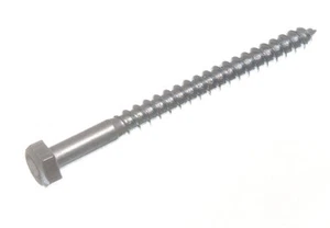 New 400 X Hexagon Hex Head Coach Screw BZP Zinc Plated Steel Fixing M8 100mm - O - Picture 1 of 1