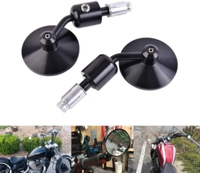 Espejo retrovisor lateral estándar 7/8 manillar motocicleta ajuste Honde Yamaha  Foto 1 de 4