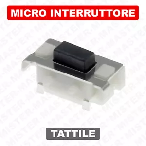 MINI PULSANTE INTERRUTTORE TATTILE 2 PIN 3x6x3.5 mm SMD PCB - 5 PEZZI - Foto 1 di 3