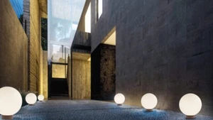 Lampada da terra per esterno design moderno marrone 1 luce MS-480 - Picture 1 of 3