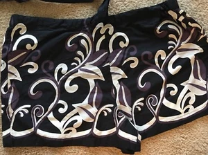 Kurze Shorts Damen Gr. L schwarz/weiß/lila Gauzey Baumwolle - Bild 1 von 3