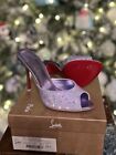 Christian Louboutin ME DOLLY STRASS 100 Crystal Mules Sandals Heels Shoes $1695