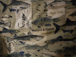 Fish Fishing Columbia 100% Cotton Button Collar Shirt Medium Casual Mens - Picture 1 of 10