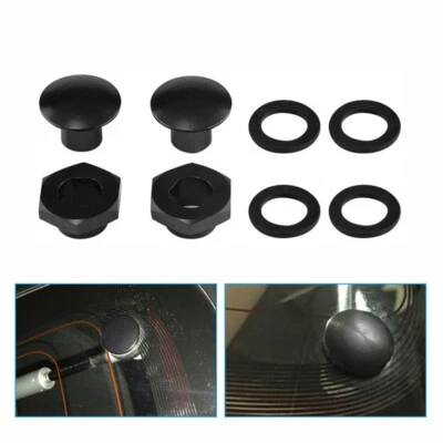 Kit de herrajes de puntal de vidrio trasero negro para 92-95 Honda Civic 3 puertas hatchback EG6 CRV Foto 1 de 4