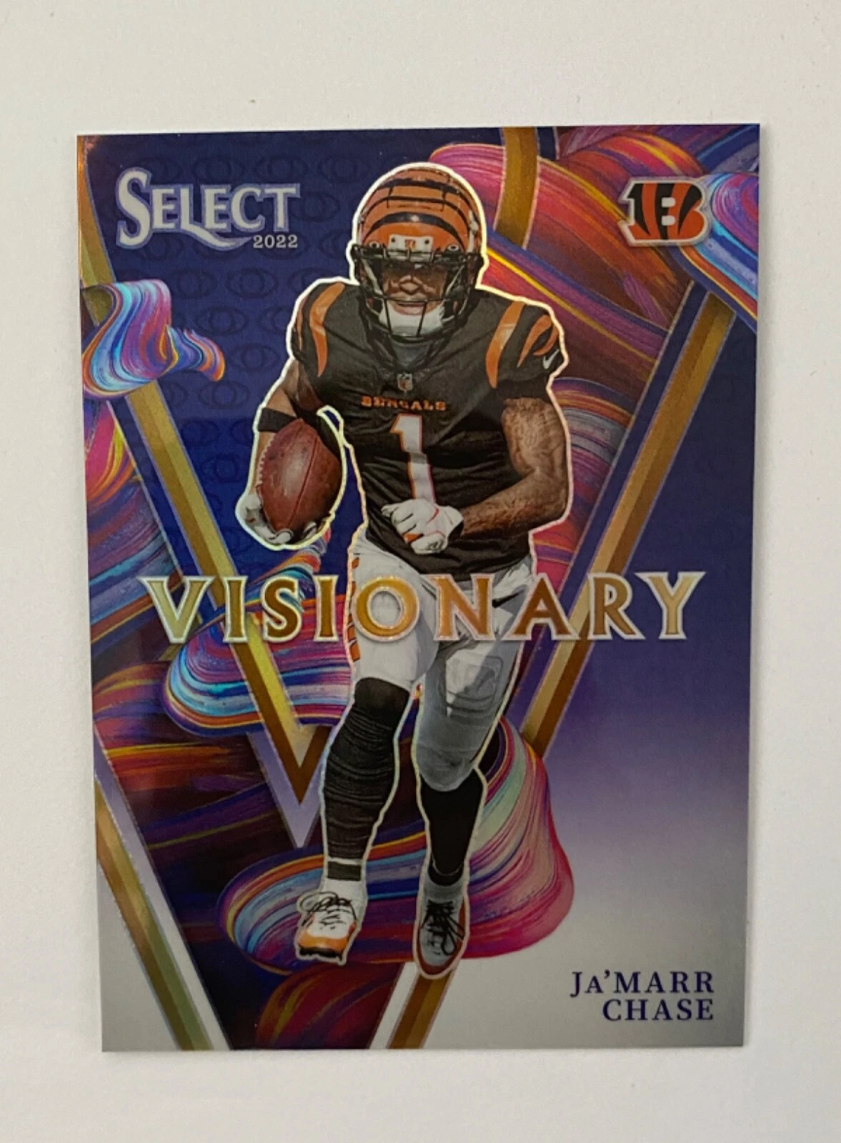 2022 Select Ja'Marr Chase Visionary Prizm SSP Bengals #VIS-1