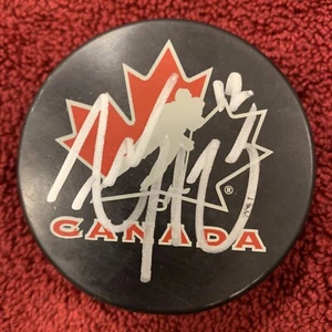 ADAM HENRIQUE NHL Signed Autograph Team Canada Hockey PUCK New Jersey Devils - Picture 1 of 1