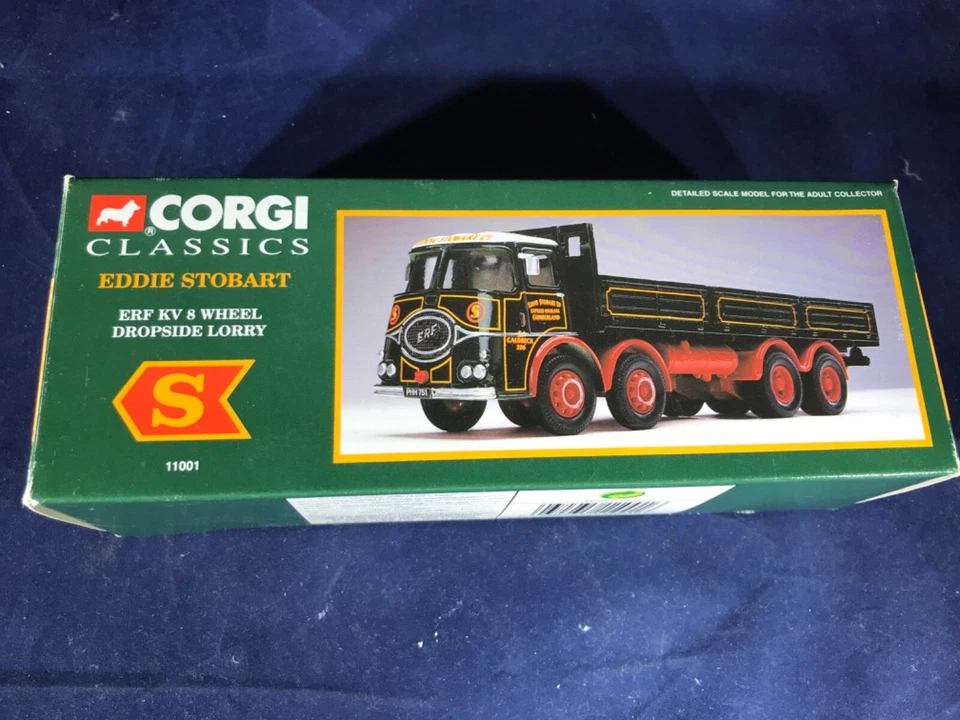 Q-35 CORGI CLASSICS 1:50 SCALE DIE CAST - 11001 ERF KV 8 WHEEL DROPSIDE LORRY - Image 1 of 4
