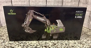 RC Construction Excavator Truck Dig Toy - Sounds - Smoke Metal Color - Picture 1 of 13