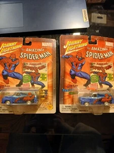 JOHNNY LIGHTNING AMAZING SPIDERMAN VAN PMD EXCLUSIVE LIMITED EDITION (Lot of 2) - Picture 1 of 3