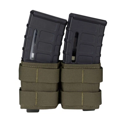 WST Tactical Mag Pouch Mag Carrier FAST Double 5.56mm MOLLE Pouch Open Top Camo - Image 1 of 4